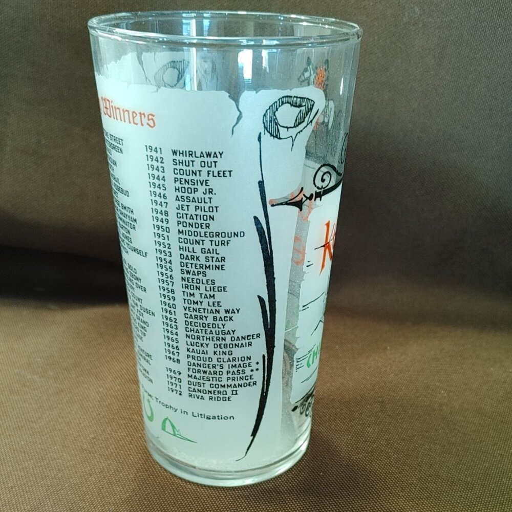 1973 Kentucky Derby Commemorative Mint Julep Glass – Secretariat Victory - Picture 4 of 4